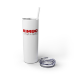 Kimbo Skinny Tumbler with Straw, 20oz