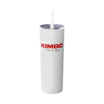 Kimbo Skinny Tumbler with Straw, 20oz