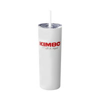 Kimbo Skinny Tumbler with Straw, 20oz