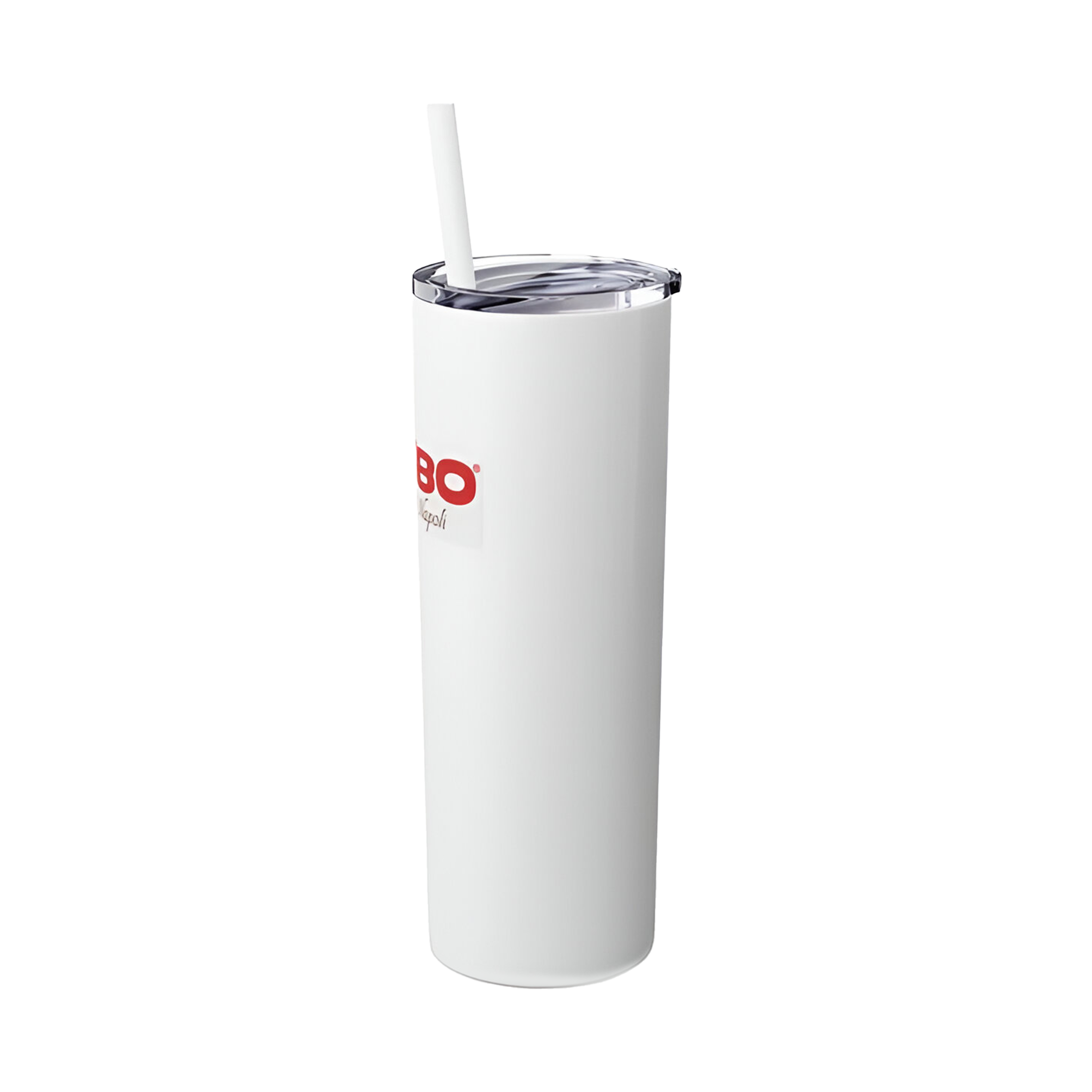 Kimbo Skinny Tumbler with Straw, 20oz