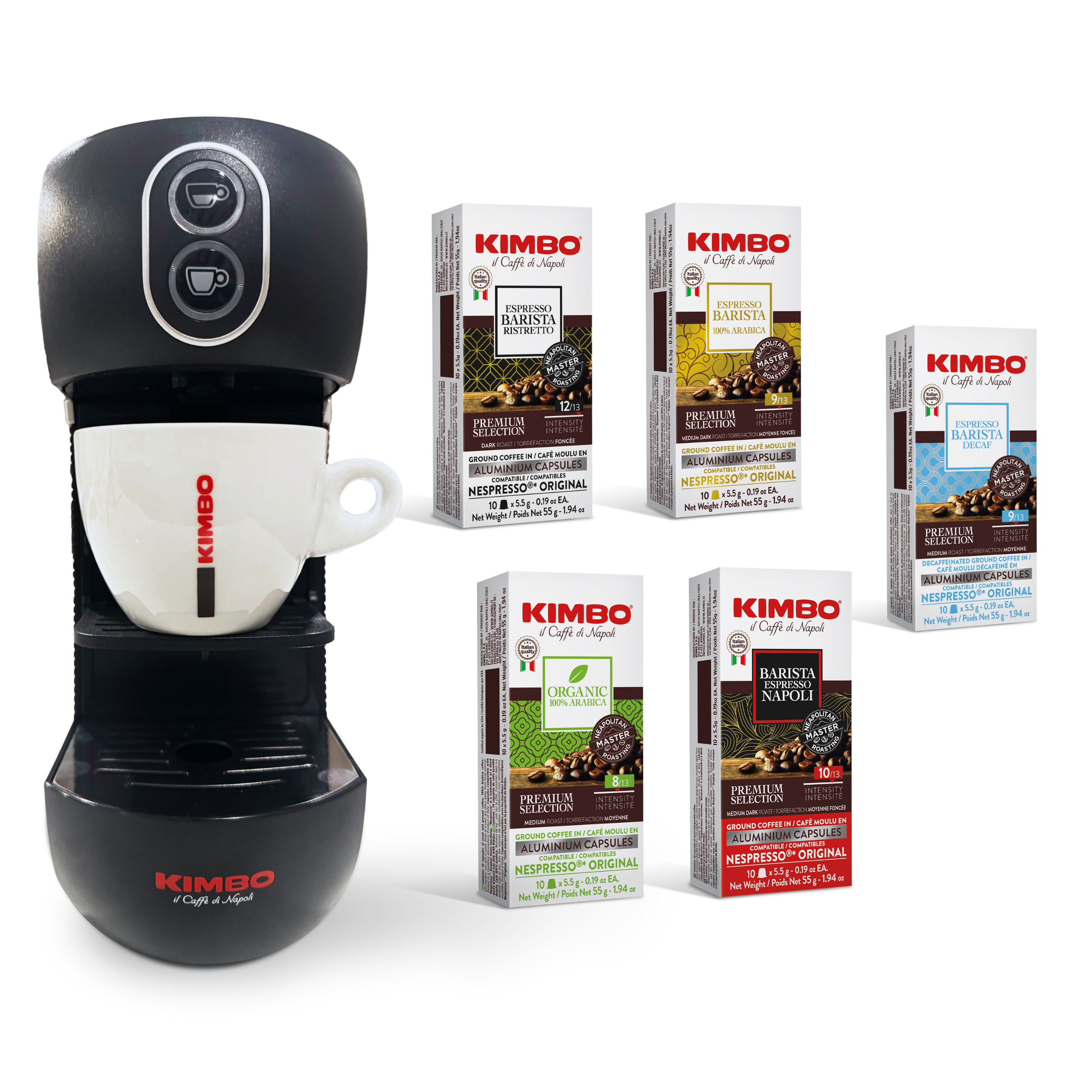 Kimbo Nespresso™ Compatible Machine by Capitani Bundle